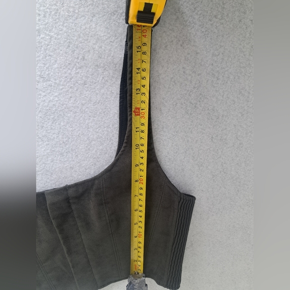 NWOT Babaton Dark Green Zipper Front Cropped Corset - Picture 10 of 12